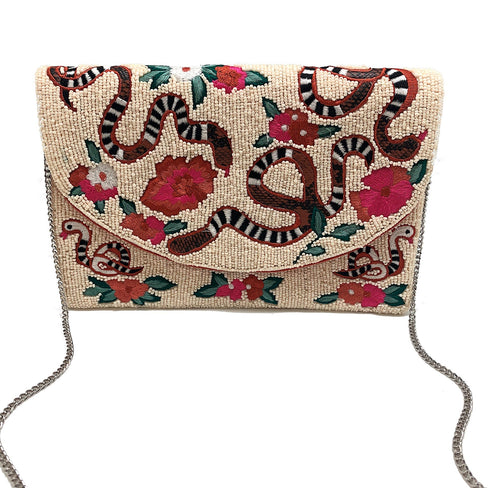 SNAKES & ROSES CLUTCH