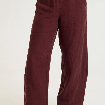 NAO LINEN CROP BARREL PANT