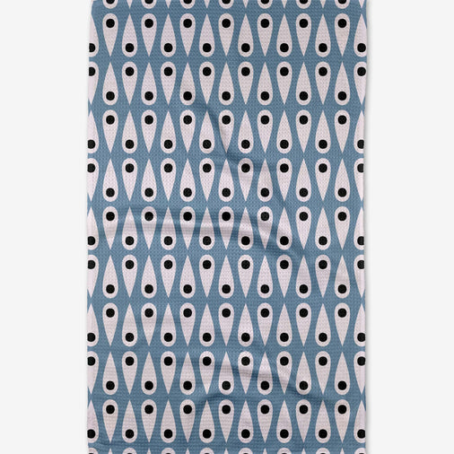 RETRO RAIN TEA TOWEL