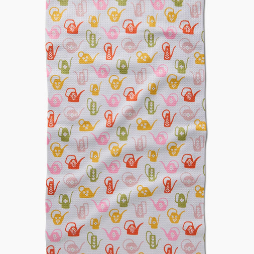 RETRO WATERING CANS TEA TOWEL