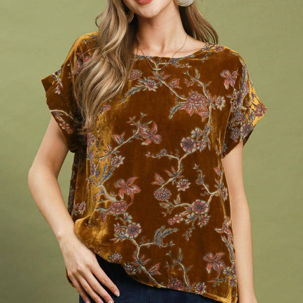 THE GOLDEN HOUR VELVET TOP