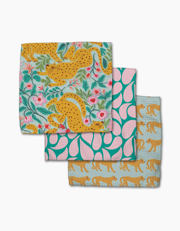 CHEETAH HAVEN DISHCLOTH SET OF THREE