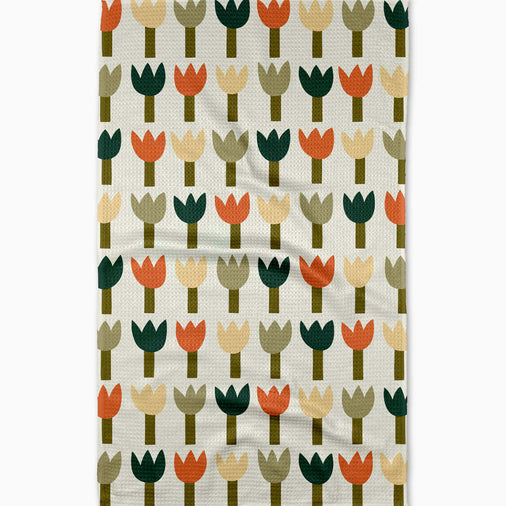 TULIP ROW TEA TOWEL