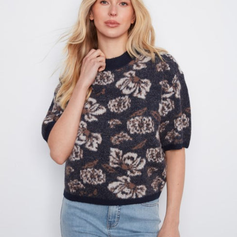 VICTORIAN BALLOON ELBOW SLEEVE SWEATER