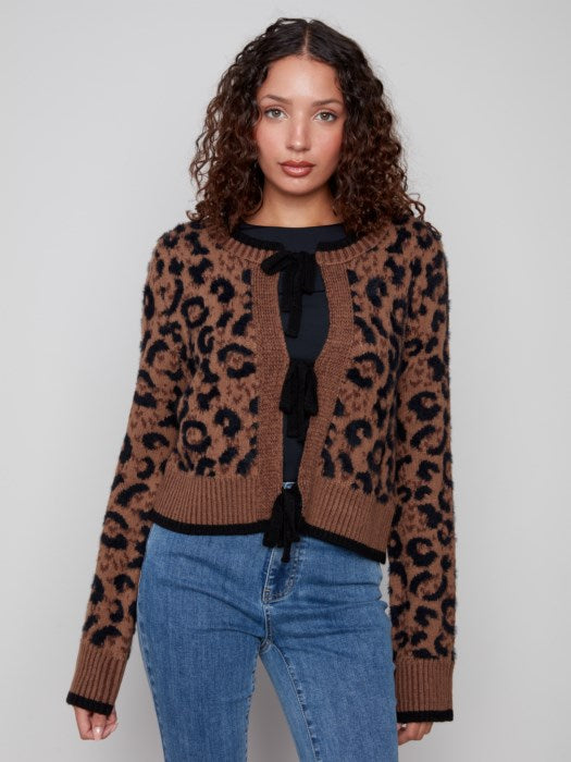 トップス MIX ANIMAL JACQUARD BRUSHED CARDIGAN Animal Jacquard Cardigan | NIC+ZOE