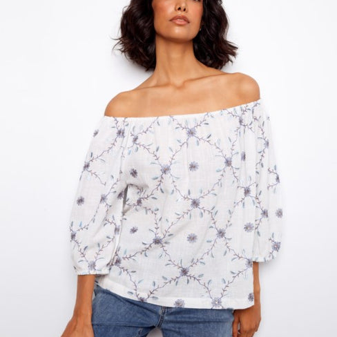 MARGUERITE OFF SHOULDER BLOUSE