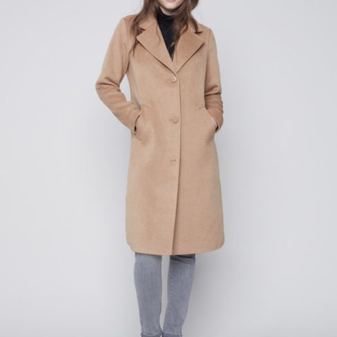 LONG COAT WITH SIDE SLITS