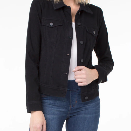 CLASSIC JEAN JACKET IN BLACK RINSE