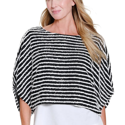 I'M READY ALREADY LAYERED PONCHO WITH TANK