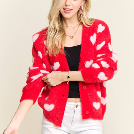 LOVELY HEARTS CLUB SWEATER