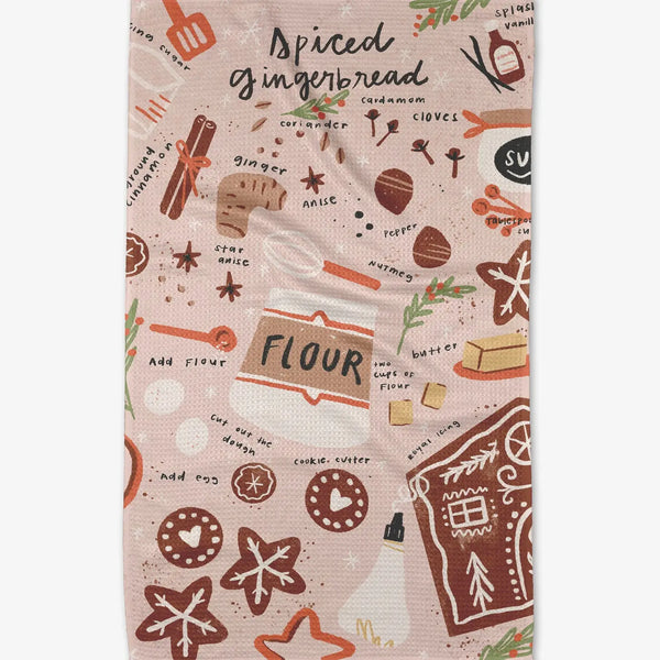 Geometry Vintage Ornaments Tea Towel