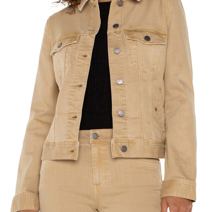 CLASSIC JEAN JACKET IN HAYSEED TAN