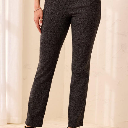 METALLIC TWEED ANKLE PANT