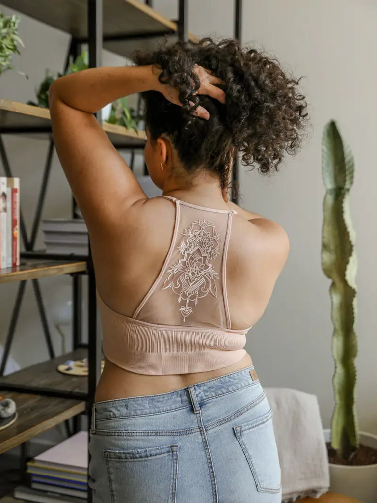 Hint of Intimate Tattoo Mesh Bralette - ShopperBoard